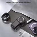Kit Utilli Crystal: Carregador 3 em 1 MagSafe + Case Crystal de Brinde