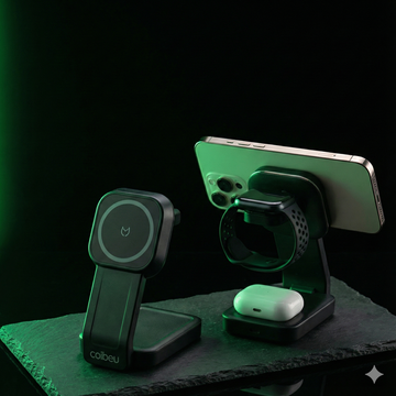 Estação de Carregamento Magnética Utilli FluxCharge 3 em 1