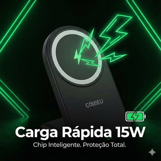 Estação de Carregamento Utilli FluxCharge 3 em 1 (Dobrável & Magnético)