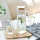 Jarra de Vidro Borossilicato Utilli – Tampa de Bambu Hermética, 1.2 Litros